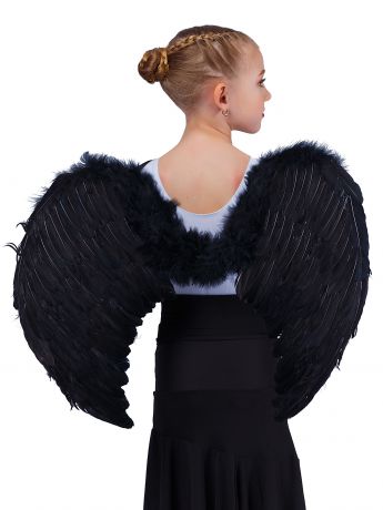 Аксессуар для карнавального костюма Gala-Вальс крылья средние, черный