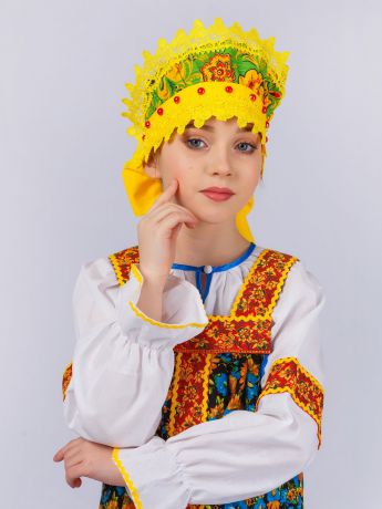 Шляпа карнавальная Gala-Вальс Масленица желтая, желтый