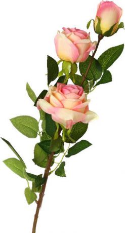 Искусственные цветы Lefard Роза, 23-226, 10 х 10 х 90 см