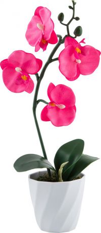 Цветы искусственные Волшебная страна "Орхидея в горшке", AF-03, розовый