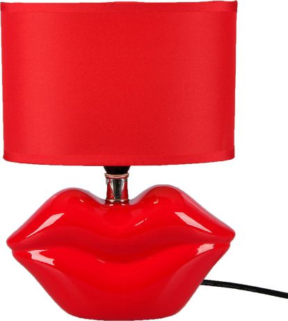 Настольный светильник Risalux Lips, E14, 25W, 2534041, красный, 11,5 х 20 х 28,5 см