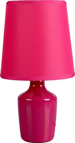 Настольный светильник Risalux Агата, E14, 25W, 2534042, розовый, 17,5 х 17,5 х 30 см