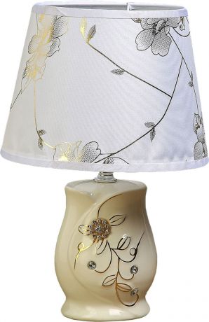 Настольный светильник Risalux Сияющие цветы, E14, 40W, 3516379, белый, 20 х 20 х 30 см