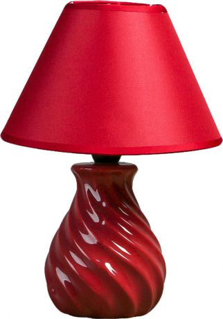 Настольный светильник Risalux Спираль, E14, 25W, 3733950, красный, 17 х 17 х 26 см