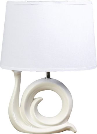Настольный светильник Risalux Каллиопа, E27, 25W, 3285470, белый, 28 х 19 х 37 см