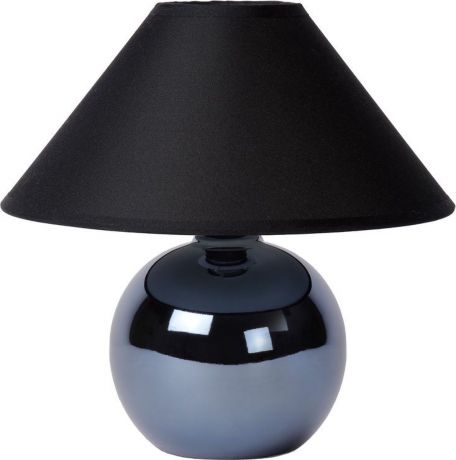 Лампа настольная Lucide "Faro", цвет: черный, E14, 40 Вт. 14553/81/30