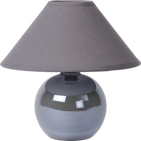Лампа настольная Lucide "Faro", цвет: серый, E14, 4 Вт. 14553/81/36