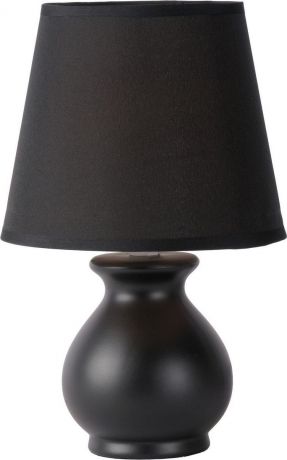 Лампа настольная Lucide "Mia", цвет: черный, E14, 40 Вт. 14561/81/30