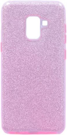 Чехол для сотового телефона GOSSO CASES для Samsung Galaxy A8 Brilliant Shine розовый, розовый