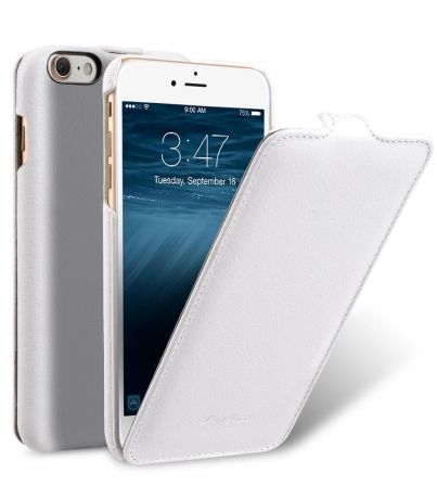 Чехол для сотового телефона Melkco Кожаный чехол флип для Apple iPhone 8/7 - Jacka Type, белый