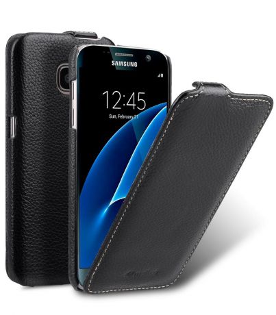 Чехол для сотового телефона Melkco Кожаный чехол флип для Samsung Galaxy S7 - Jacka Type, черный