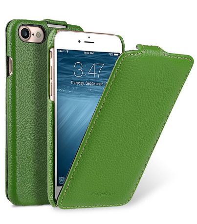 Чехол для сотового телефона Melkco Кожаный чехол флип для Apple iPhone 8/7 - Jacka Type, зеленый