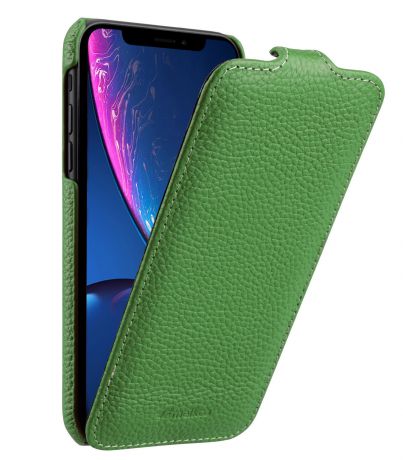 Чехол для сотового телефона Melkco Кожаный чехол флип для Apple iPhone XR - Jacka Type, зеленый