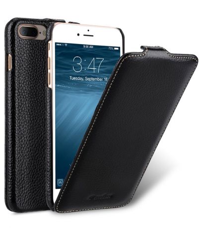 Чехол для сотового телефона Melkco Кожаный чехол флип для Apple iPhone 8 Plus/7 Plus - Jacka Type, черный