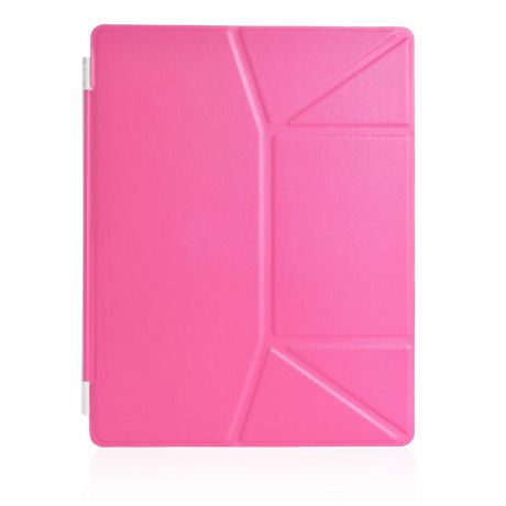 Чехол для планшета iNeez Smart эко кожа обложка 370075 для Apple iPad 2/3/4, розовый
