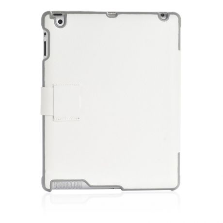 Чехол для планшета iNeez книжка с хлястиком эко кожа для Apple iPad 2, белый