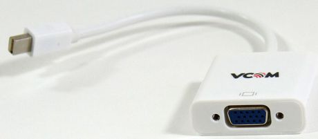 VCOM VHD6070, White кабель-переходник Mini DisplayPort M-VGA F (0,2 м)