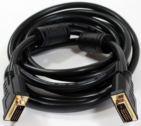 VCOM VDV6300, Black кабель DVI-DVI (3 м)
