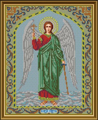 Набор для вышивания Galla Collection Набор для вышивания бисером «Икона Ангел Хранитель», 25 x 32 см, И030