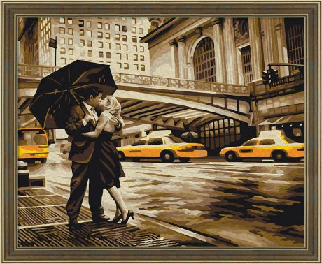 Набор для рисования по номерам Мосфа "Романтика Нью-Йорка", 40 х 50 см