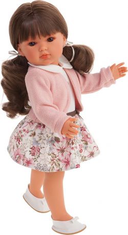 Кукла Munecas Antonio Juan "Ясмина с хвостиками", 2812P, розовый