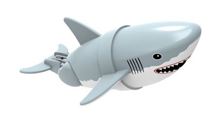 Игрушка для ванны Renwood "Акула-акробат Джабон", цвет: серый, белый