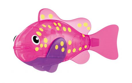 Игрушка для ванны Robofish "Светодиодная РобоРыбка: Вспышка", цвет: розовый