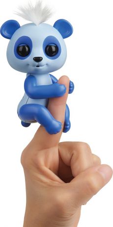 Интерактивная игрушка Fingerlings "Панда Арчи", 3563, синий, голубой, 12 см