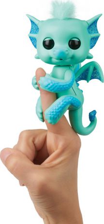 Интерактивная игрушка Fingerlings "Дракон Ноа", 3582, бирюзовый, 12 см