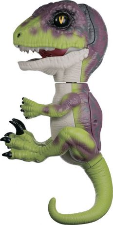 Fingerlings Интерактивная игрушка Динозавр цвет зеленый фиолетовый 12 см