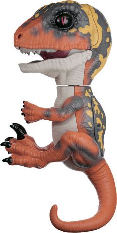 Fingerlings Интерактивная игрушка Динозавр цвет зеленый оранжевый 12 см