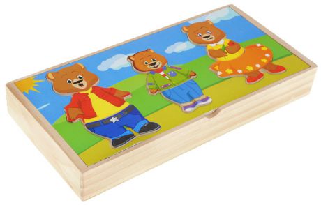Мир деревянных игрушек Пазл Три медведя