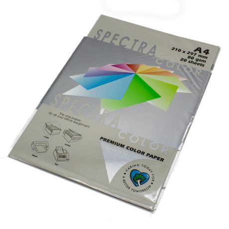 Бумага цветная Spectra Color IT272, Цвет: Platinum Серый, 20 листов