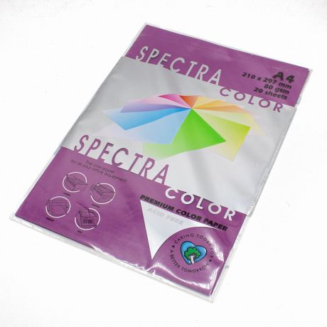 Бумага цветная Spectra Color IT44A, Цвет: Raspberry Ежевичный, 20 листов