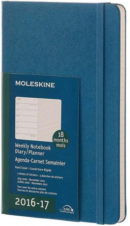 Еженедельник Moleskine ACADEMIC WKNT датированный, 208 листов, цвет: черный, 130х210 мм