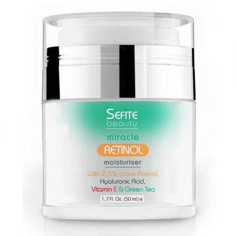 Крем для ухода за кожей Sefite антивозрастной крем для лица с ретинолом, витамином Е и гиалуроновой кислотой, 50 мл.
