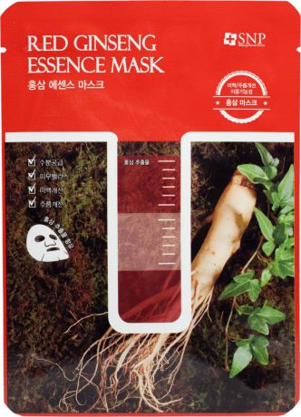 SNP Red Ginseng Essence Mask Маска с экстрактом корня красного женьшеня