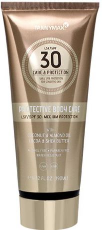 Tannymaxx SPF - Protective Body Care SPF 30 - Cолнцезащитное водостойкое средство для тела и лица SPF 30 с ухаживающими компонентами, 190 мл. 1925