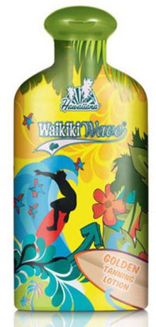 Hawaiiana Крем-ускоритель для загара Waikiki Wave Golden Tanning Lotion, с фруктовым коктейлем и легким натуральным бронзатором, 200 мл
