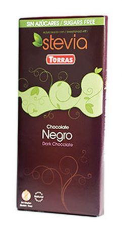 Шоколад Torras горький со стевией, 100 г