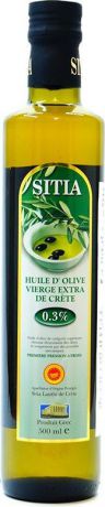 Оливковое масло Sitia Extra Virgin, кислотность 0,3%, 500 мл