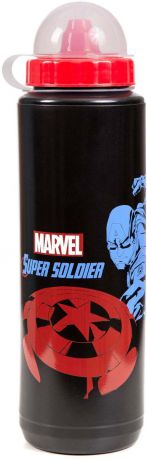 Спортивная бутылка Irontrue Marvel Captain America, M509-1000CA, черный, 700 мл