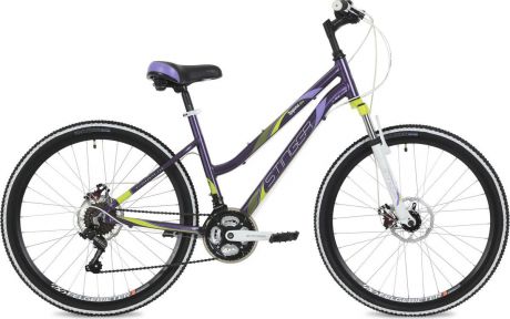 Велосипед горный Stinger Laguna D, колесо 26", рама 15", 26AHD.LAGUNAD.15VT9, фиолетовый
