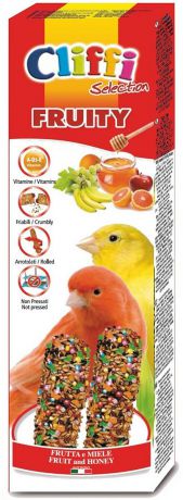 Лакомство Cliffi Sticks Canaries With Fruit and Honey Палочки с фруктами и медом, для канареек, 60 г