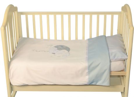 Комплект белья для новорожденных Комплект постельного белья, голубой