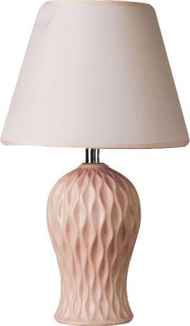 Настольный светильник Risalux Волны, E14, 40W, 3516430, розовый, 25 х 25 х 40 см