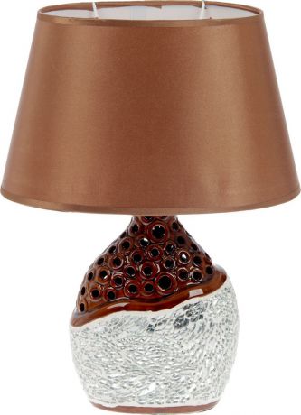 Настольный светильник Risalux Кристаллы, с абажуром, E27, 1522228, 14 х 14 х 27 см