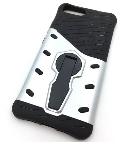 Чехол для сотового телефона Мобильная мода Xiaomi Mi6 Накладка, Накладка противоударная, пластик, резина, подставка, серебро, светло-серый