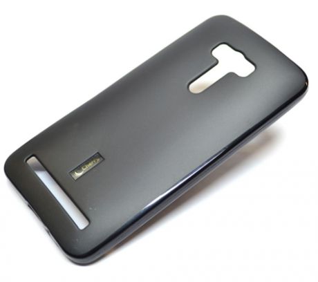Чехол для сотового телефона Cherry Asus Zenfone Selfie ZD551KL Накладка резиновая с пленкой на экран, черный