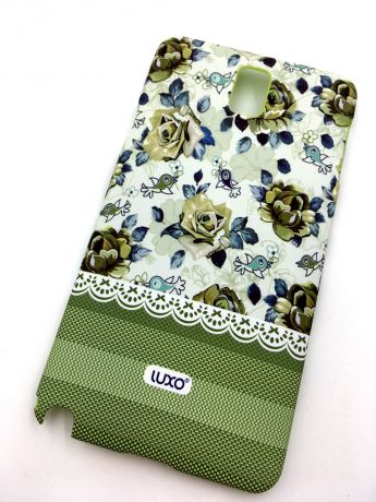 Чехол для сотового телефона Мобильная мода Samsung Galaxy Note 3 Накладка пластиковая, нескользящее покрытие, "LUXO", 10307, зеленый